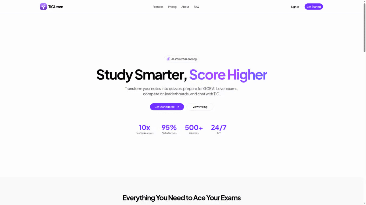 TiCLearn project preview